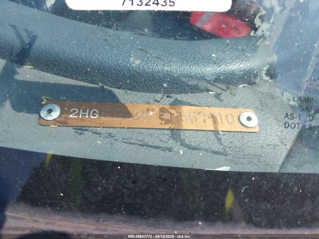 2HGED6347MH557910 1991 HONDA CIVIC photo no. 9
