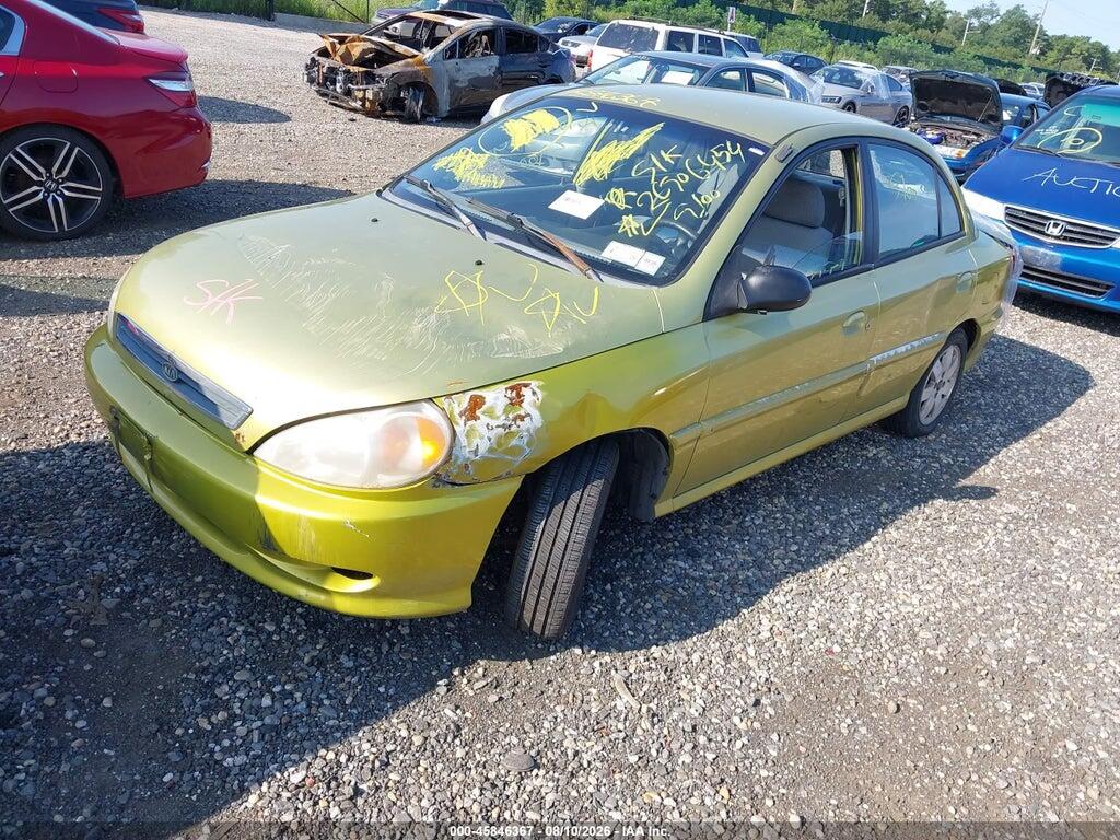 KNADC123816050274 2001 KIA RIO photo no. 2