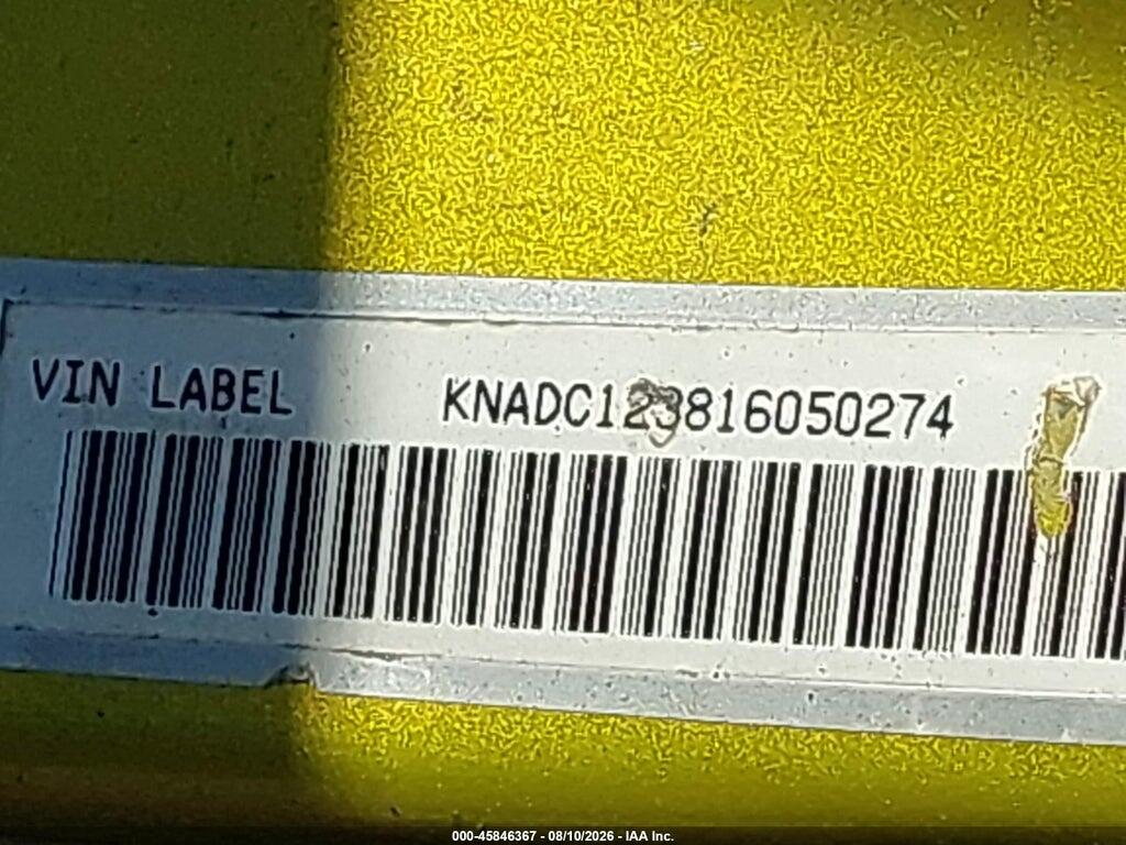 KNADC123816050274 2001 KIA RIO photo no. 9