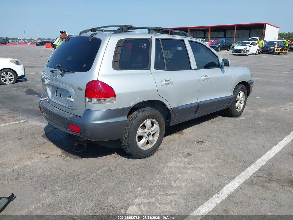 KM8SC13E65U012632 2005 HYUNDAI SANTA FE photo no. 4