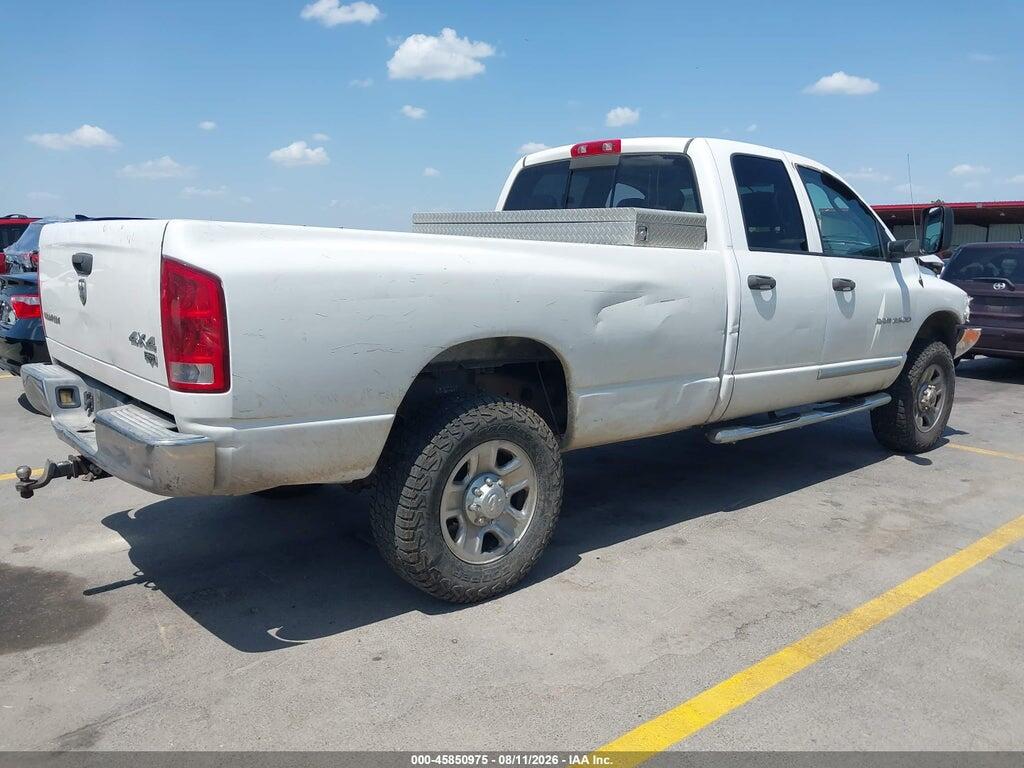 3D7KS28C95G708589 2005 DODGE RAM 2500 photo no. 4