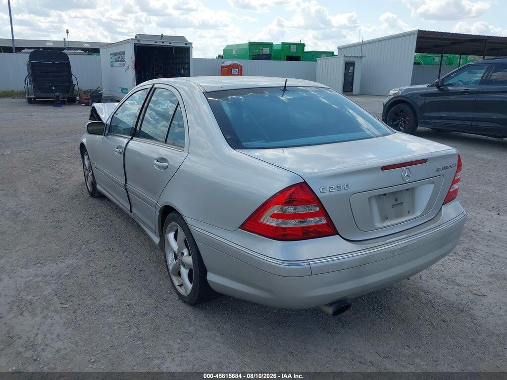 WDBRF40J05F670480 2005 MERCEDES-BENZ C 230 photo no. 3