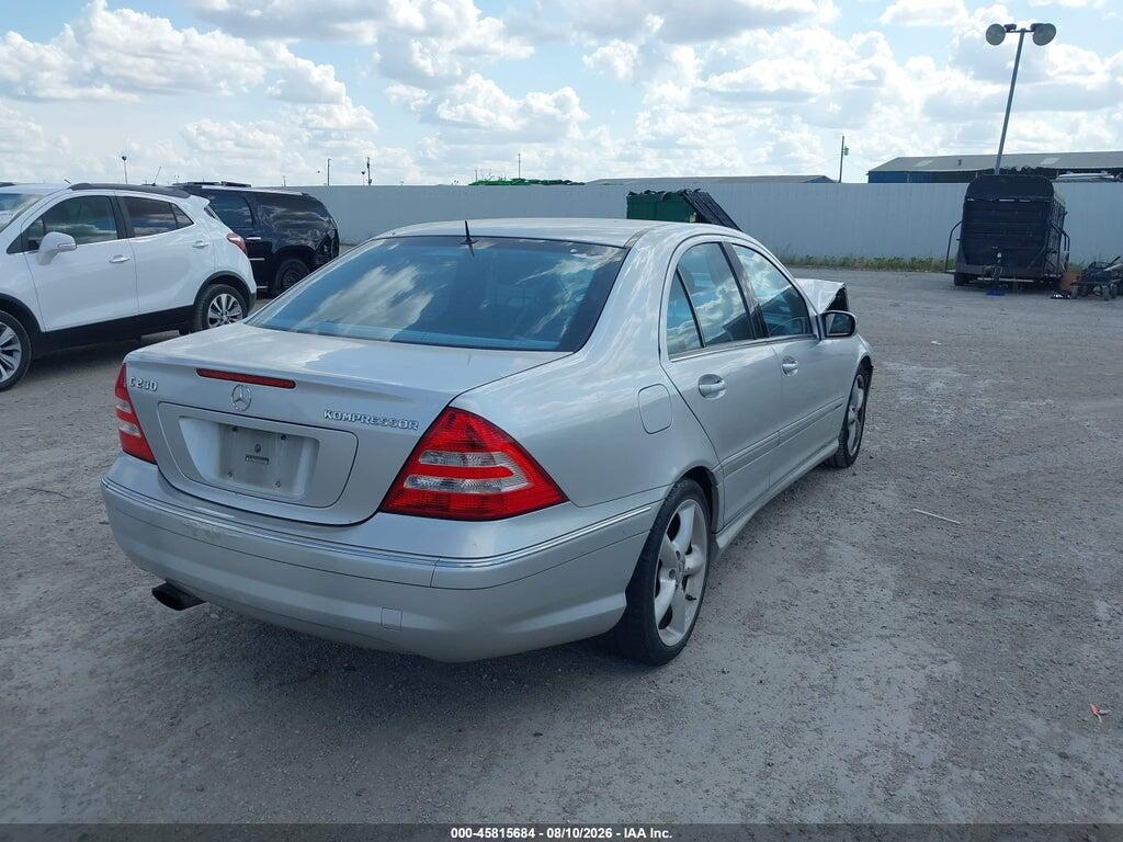 WDBRF40J05F670480 2005 MERCEDES-BENZ C 230 photo no. 4