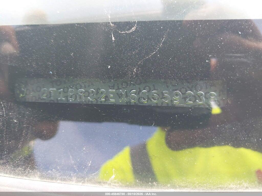 2T1BR32EX6C559238 2006 TOYOTA COROLLA photo no. 12