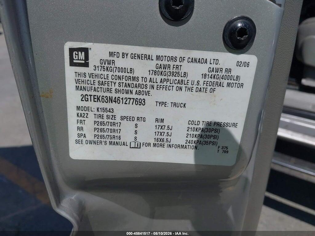 2GTEK63N461277693 2006 GMC SIERRA 1500 photo no. 9