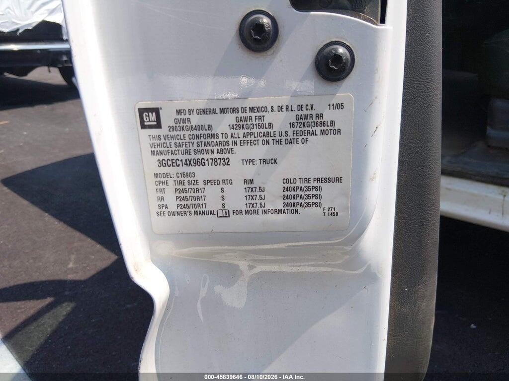3GCEC14X96G178732 2006 CHEVROLET SILVERADO 1500 photo no. 9