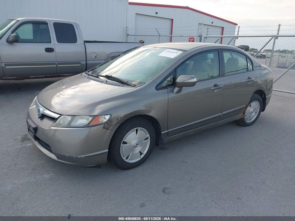 JHMFA36227S028610 2007 HONDA CIVIC HYBRID photo no. 2