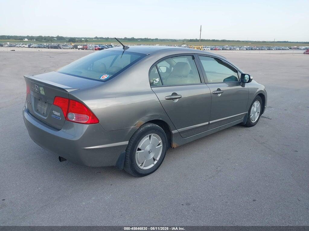 JHMFA36227S028610 2007 HONDA CIVIC HYBRID photo no. 4