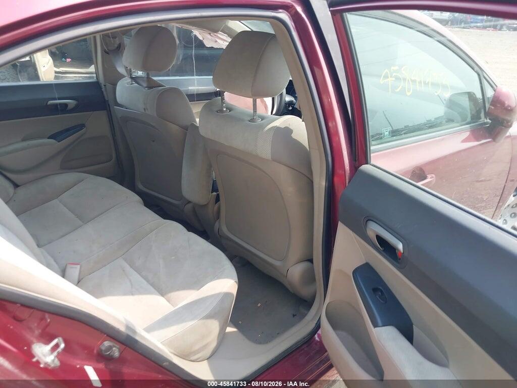 19XFA165X9E011169 2009 HONDA CIVIC photo no. 8