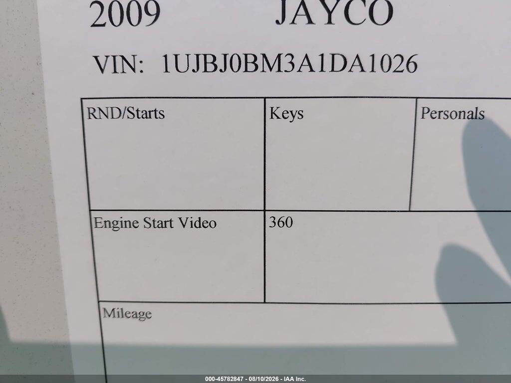 1UJBJ0BM3A1DA1026 2009 JAYCO CAMPER photo no. 9