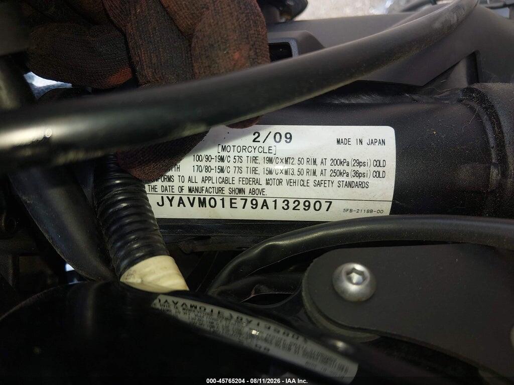 JYAVM01E79A132907 2009 YAMAHA XVS650 photo no. 10