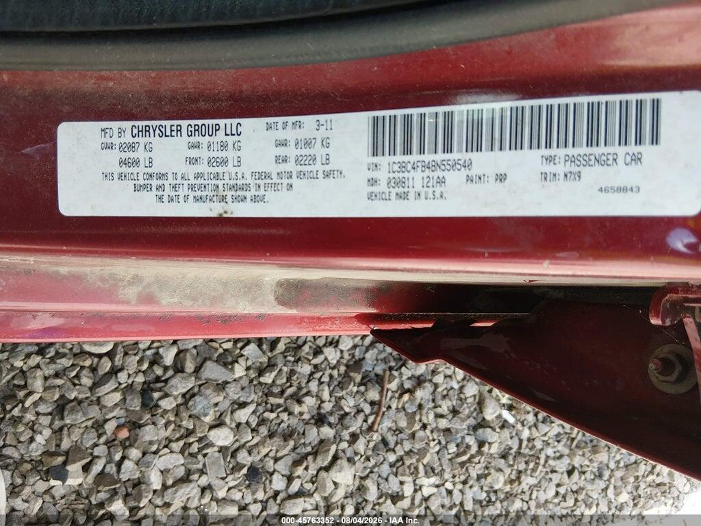 1C3BC4FB4BN550540 2011 CHRYSLER 200 photo no. 9