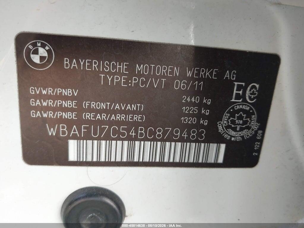 WBAFU7C54BC879483 2011 BMW 535I photo no. 9