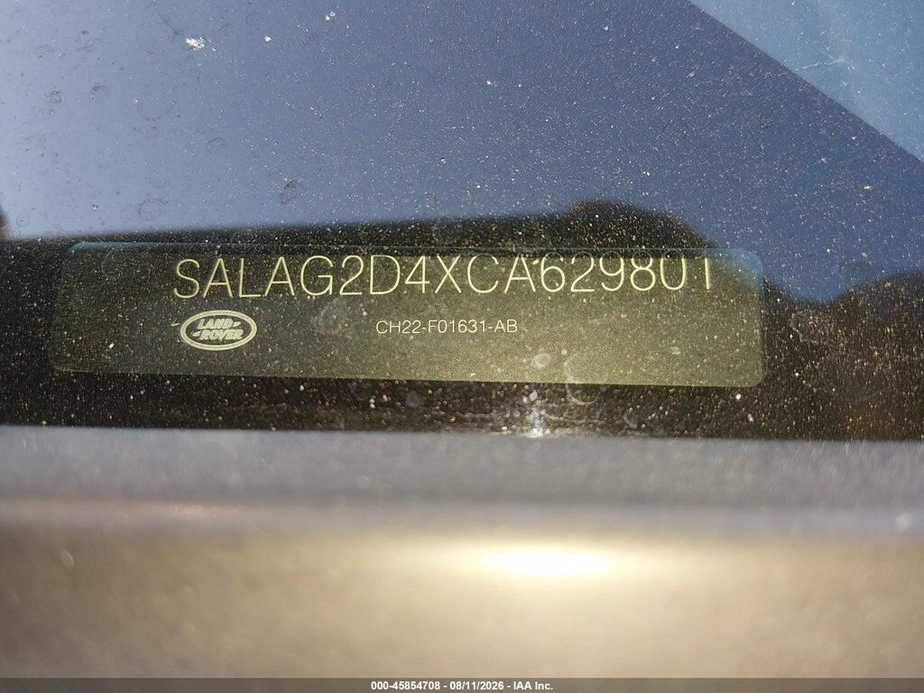 SALAG2D4XCA629801 2012 LAND ROVER LR4 photo no. 9