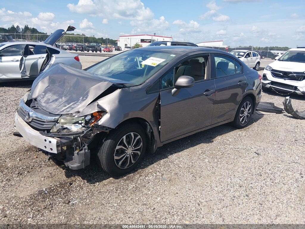 19XFB2F54CE108068 2012 HONDA CIVIC photo no. 2