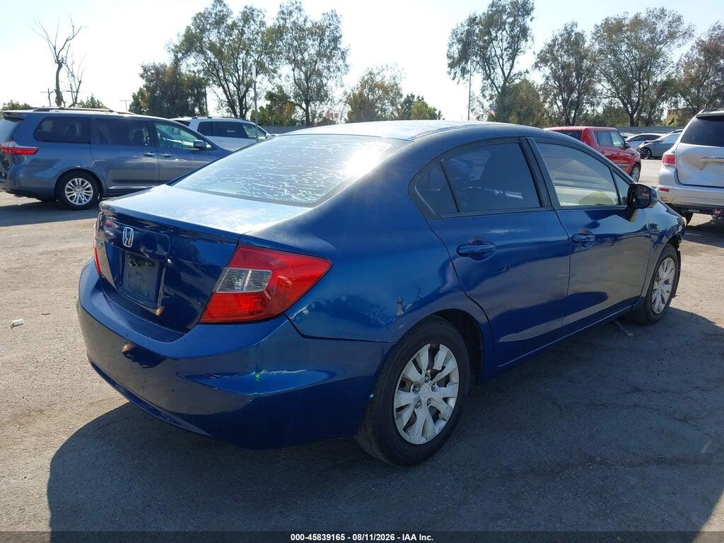 19XFB2F59CE359930 2012 HONDA CIVIC photo no. 4