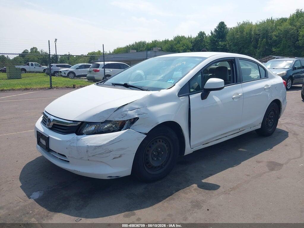 2HGFB2F5XCH330393 2012 HONDA CIVIC photo no. 2