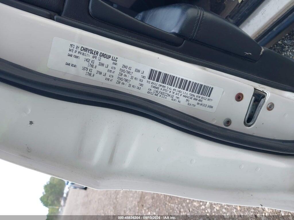 1C4RJFAG5CC294162 2012 JEEP GRAND CHEROKEE photo no. 9