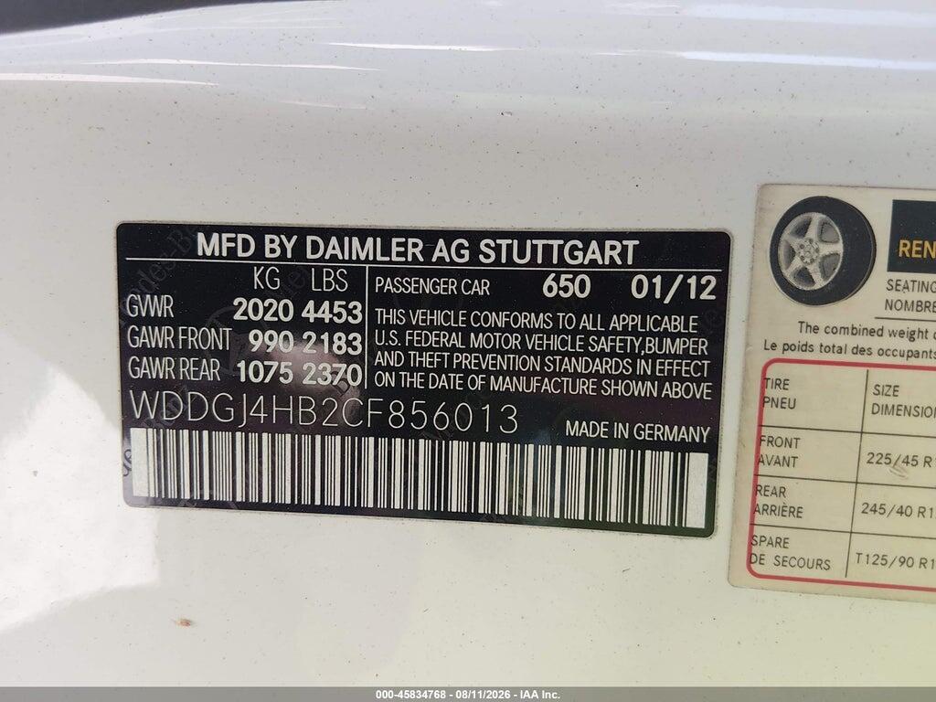WDDGJ4HB2CF856013 2012 MERCEDES-BENZ C 250 photo no. 9