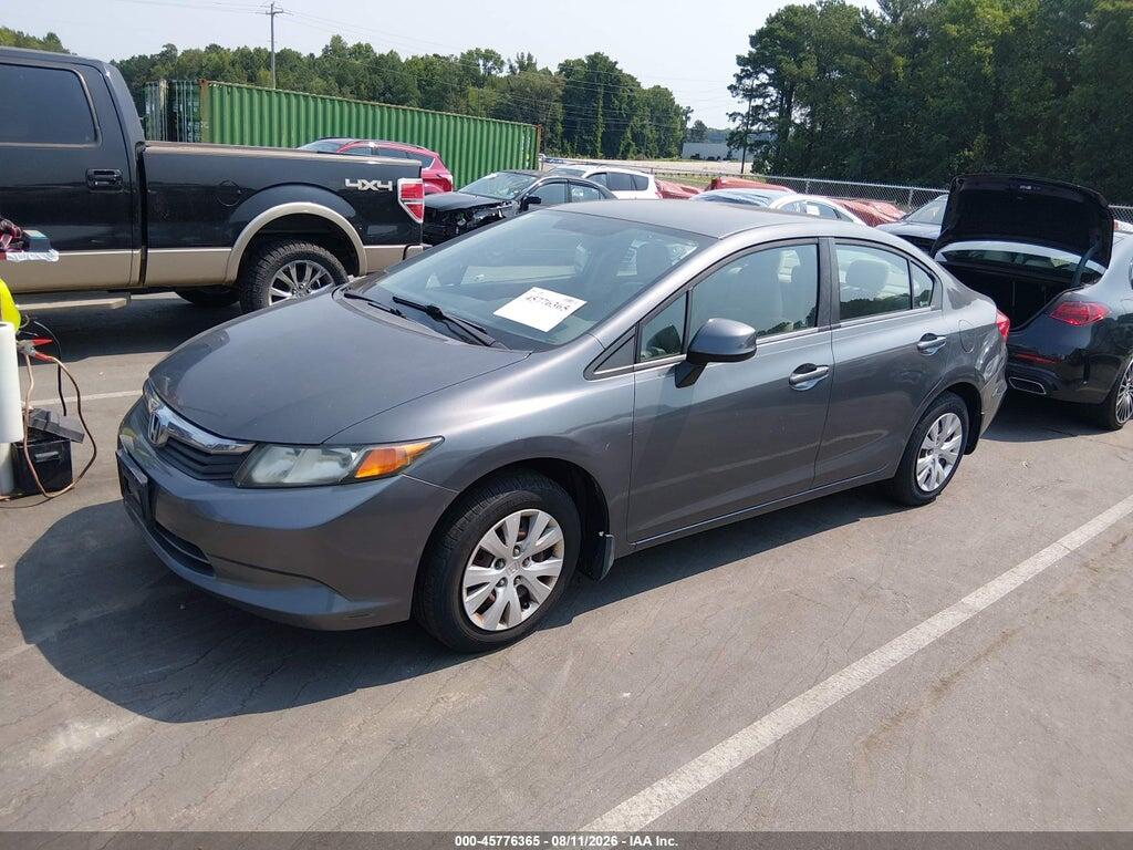 19XFB2F56CE025371 2012 HONDA CIVIC photo no. 2