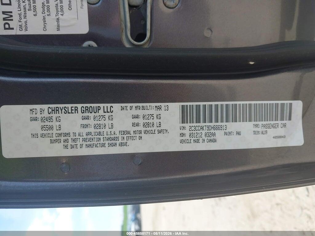 2C3CCAKT9DH666913 2013 CHRYSLER 300C photo no. 9