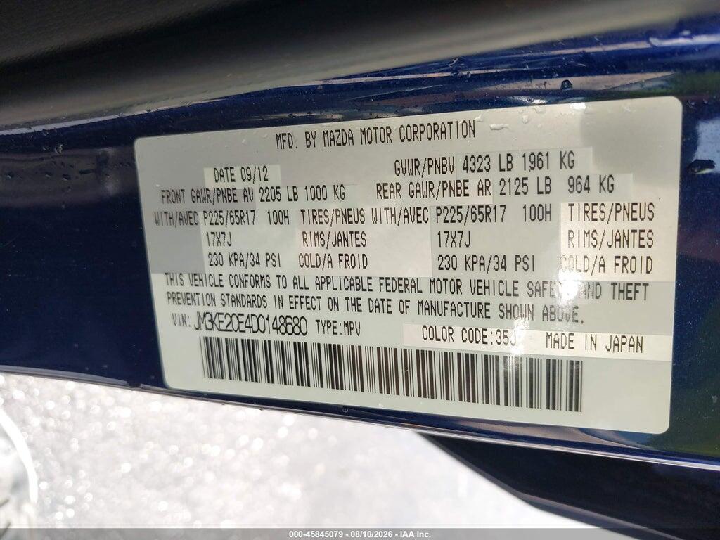 JM3KE2CE4D0148680 2013 MAZDA CX-5 photo no. 9
