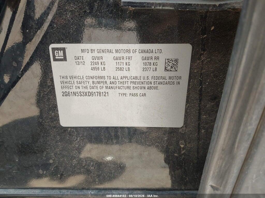 2G61N5S3XD9178121 2013 CADILLAC XTS photo no. 9