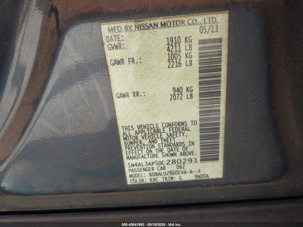 1N4AL3AP5DC280291 2013 NISSAN ALTIMA photo no. 9