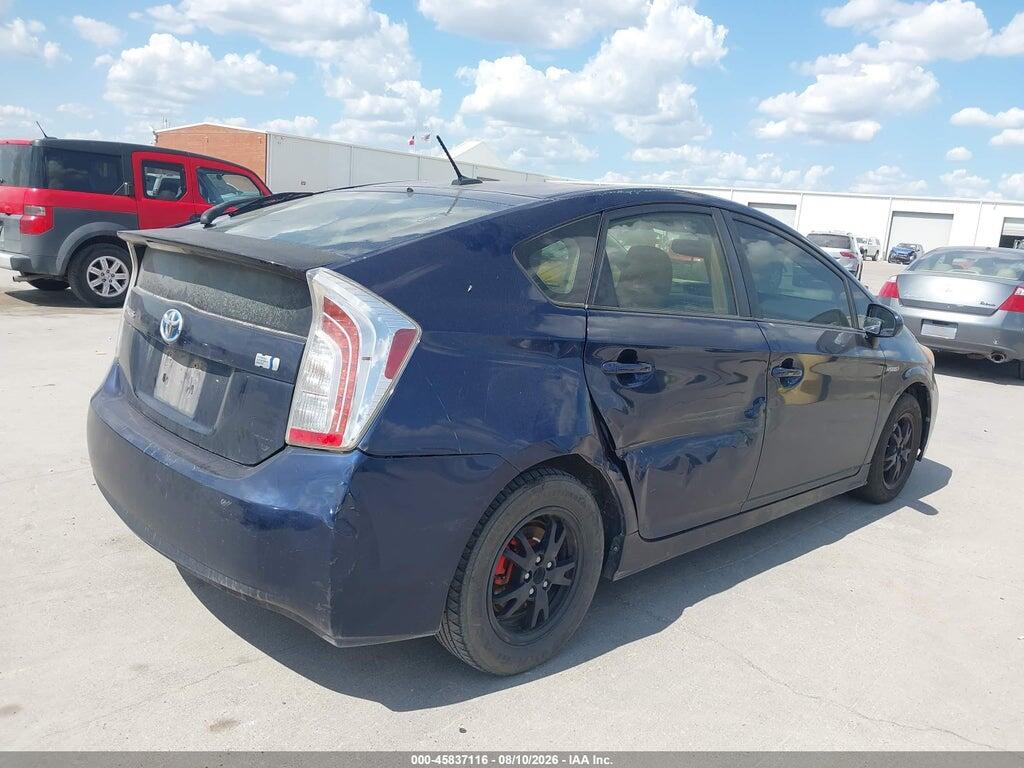 JTDKN3DU9D1625568 2013 TOYOTA PRIUS photo no. 4