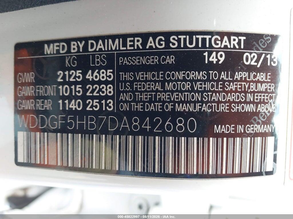 WDDGF5HB7DA842680 2013 MERCEDES-BENZ C 350 photo no. 9