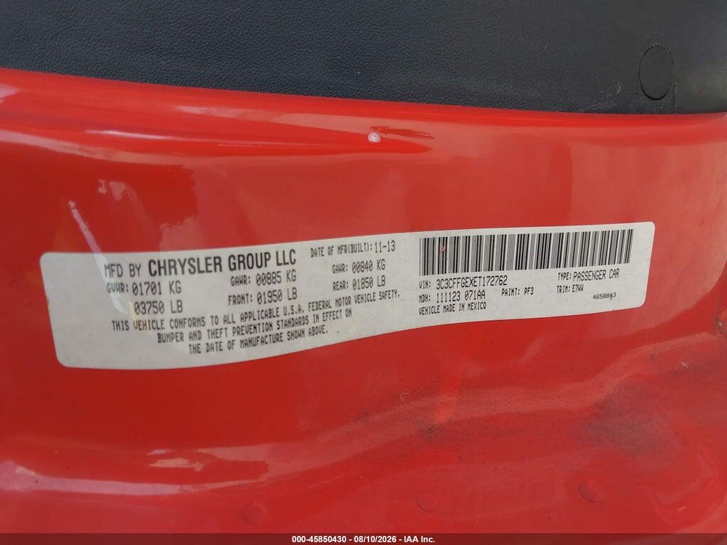 3C3CFFGEXET172762 2014 FIAT 500E photo no. 9