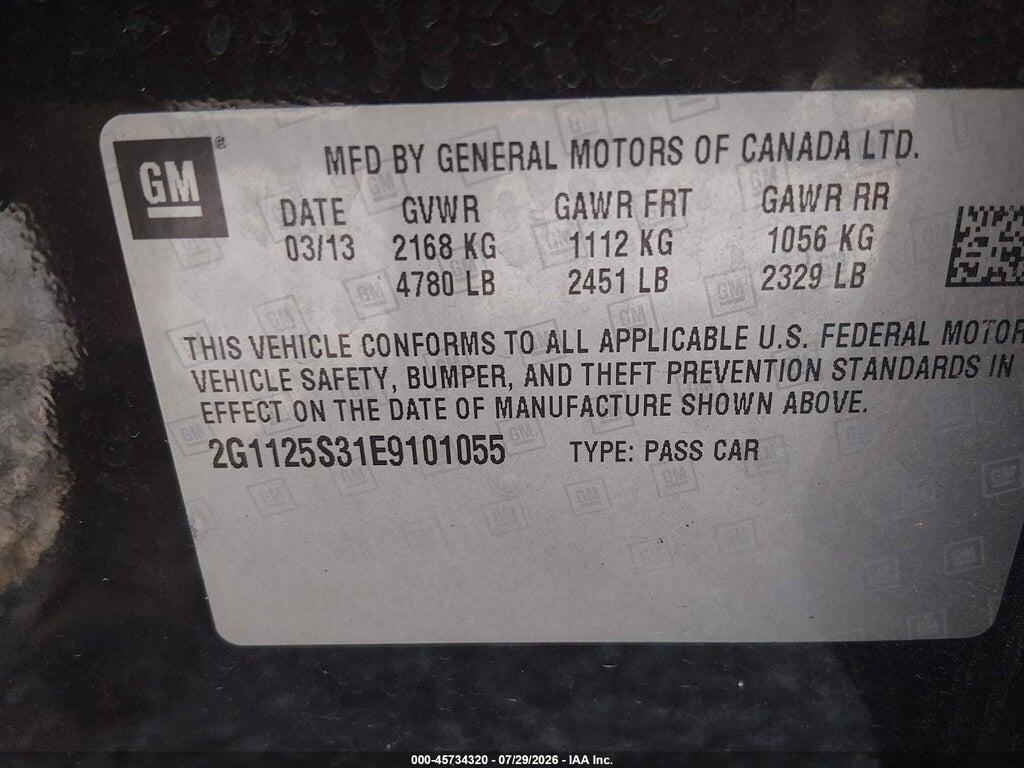 2G1125S31E9101055 2014 CHEVROLET IMPALA photo no. 9