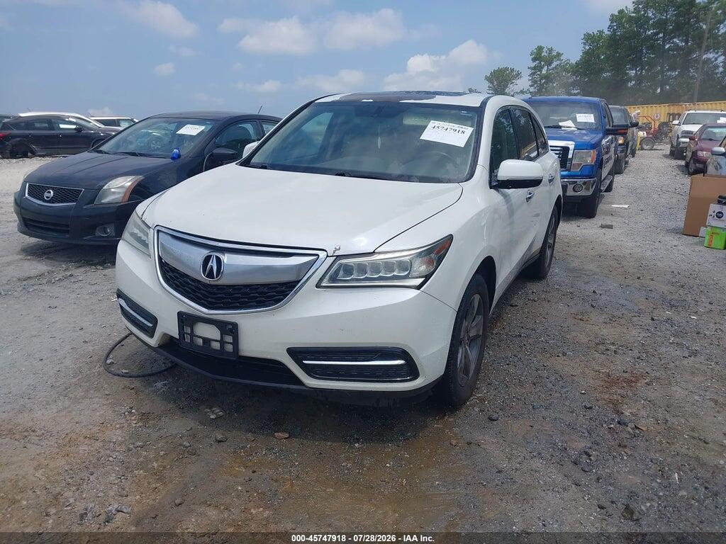 5FRYD3H2XEB007432 2014 ACURA MDX photo no. 2