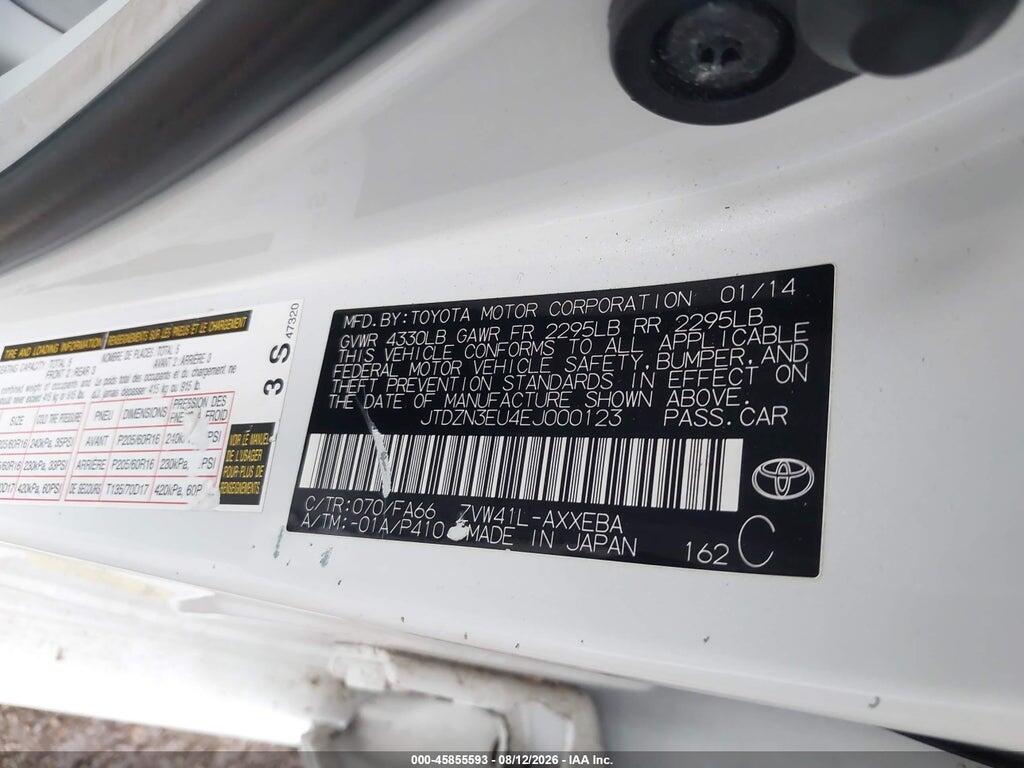 JTDZN3EU4EJ000123 2014 TOYOTA PRIUS V photo no. 9