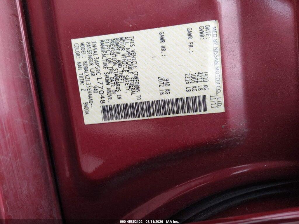 1N4AL3AP5EC177048 2014 NISSAN ALTIMA photo no. 9