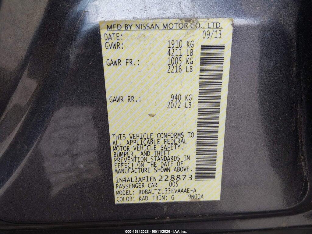 1N4AL3AP1EN228873 2014 NISSAN ALTIMA photo no. 9