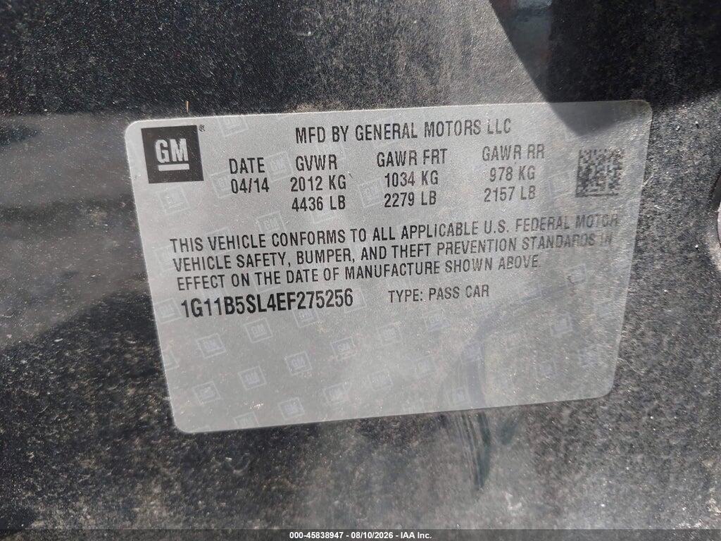 1G11B5SL4EF275256 2014 CHEVROLET MALIBU photo no. 9