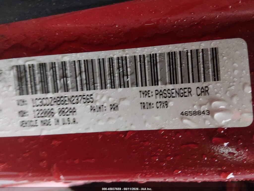 1C3CDZAB8EN237565 2014 DODGE AVENGER photo no. 9