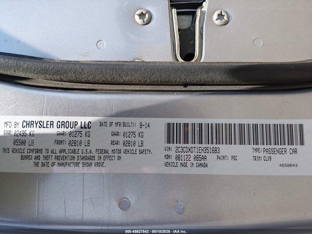 2C3CDXDT1EH351683 2014 DODGE CHARGER photo no. 9