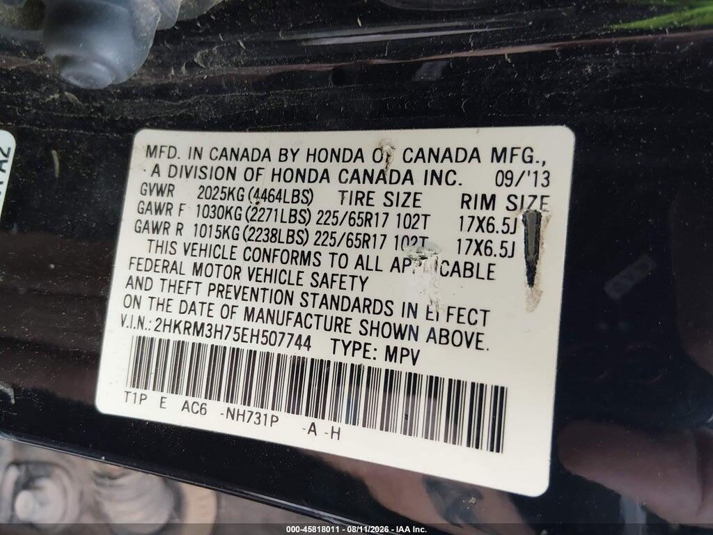 2HKRM3H75EH507744 2014 HONDA CR-V photo no. 9