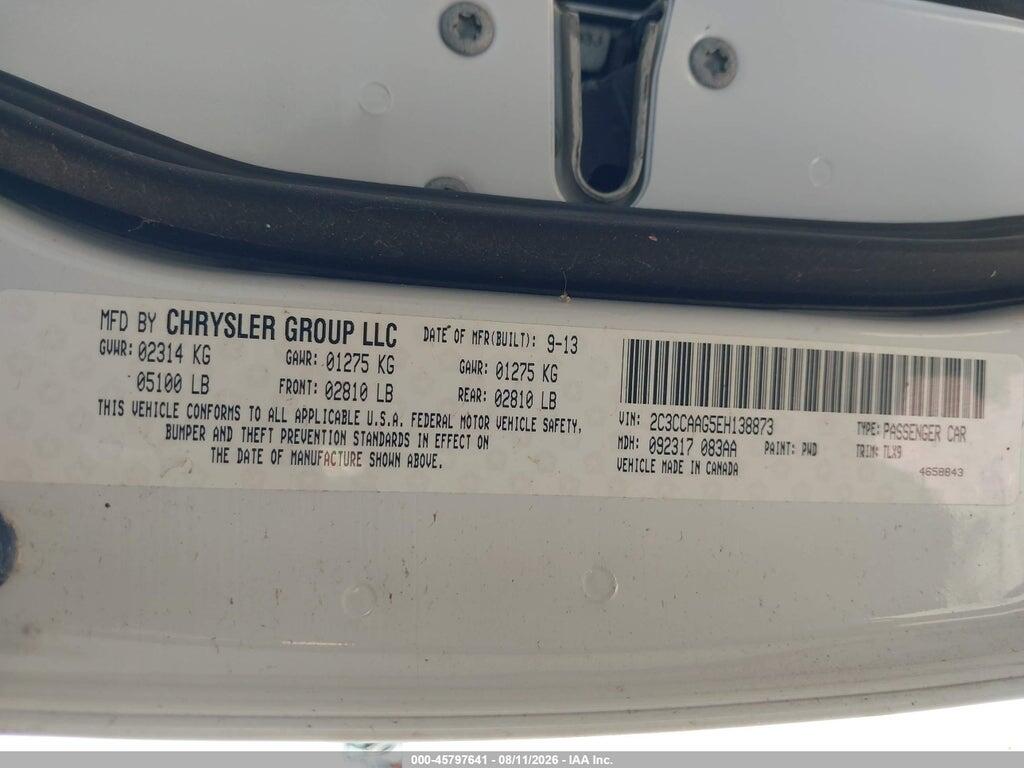 2C3CCAAG5EH138873 2014 CHRYSLER 300 photo no. 9