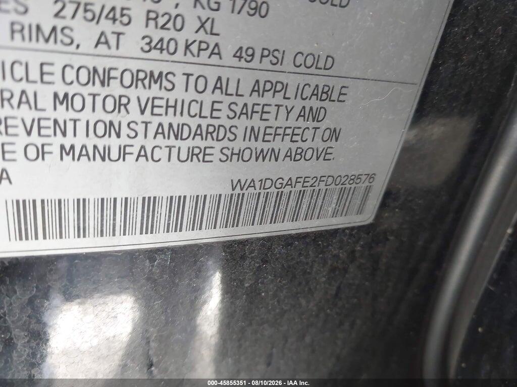 WA1DGAFE2FD028576 2015 AUDI Q7 photo no. 9