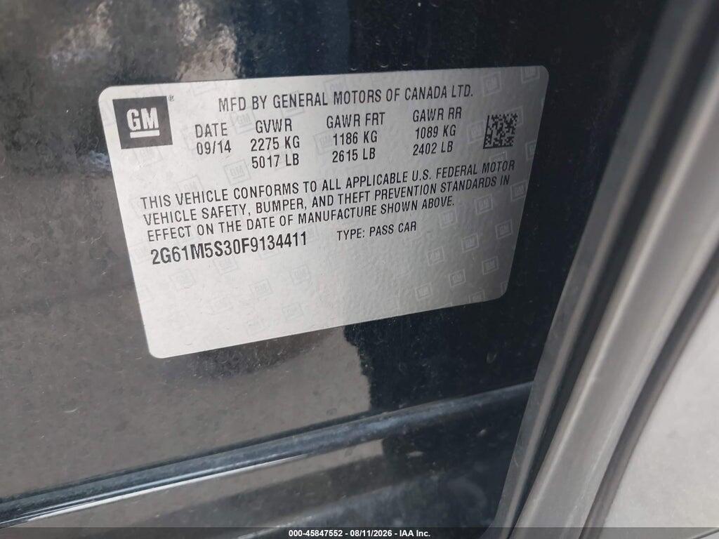 2G61M5S30F9134411 2015 CADILLAC XTS photo no. 9