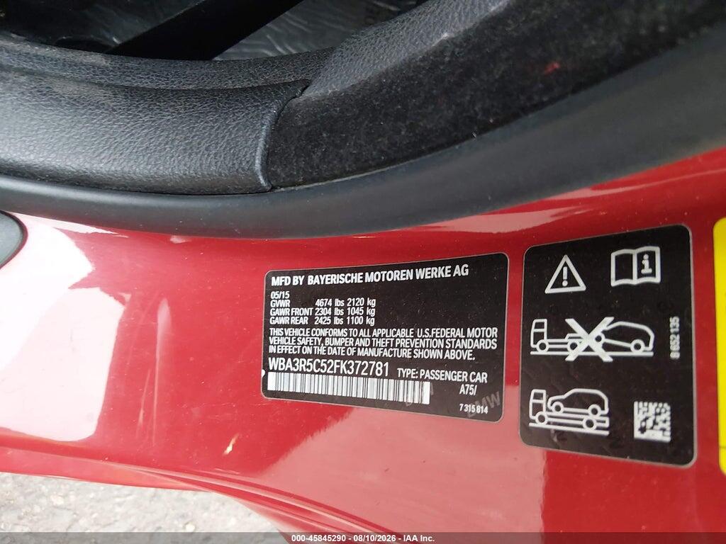 WBA3R5C52FK372781 2015 BMW 435I photo no. 9