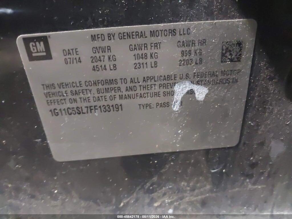 1G11C5SL7FF133191 2015 CHEVROLET MALIBU photo no. 9