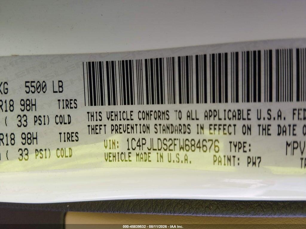 1C4PJLDS2FW684676 2015 JEEP CHEROKEE photo no. 9