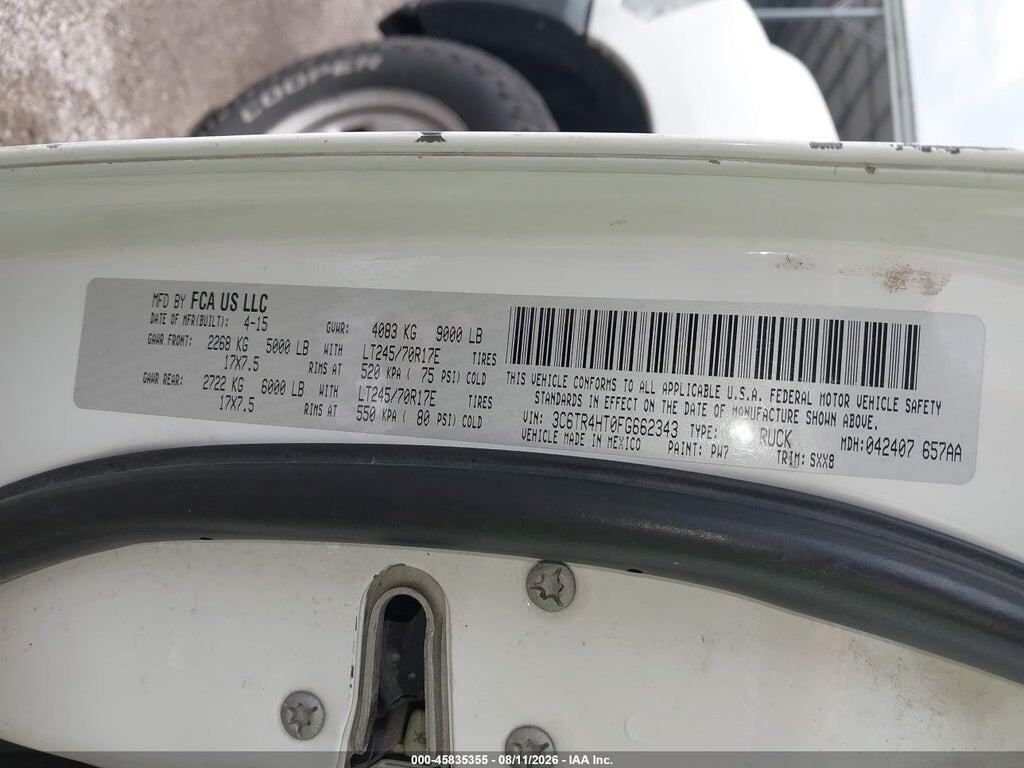 3C6TR4HT0FG662343 2015 RAM 2500 photo no. 9
