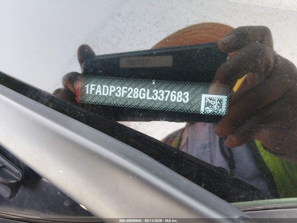 1FADP3F28GL337683 2016 FORD FOCUS photo no. 9