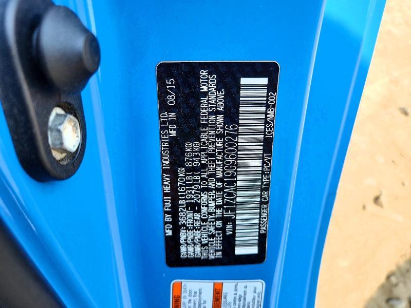 2016 SUBARU BRZ 2.0 LIMITED — Фото 12 из 12