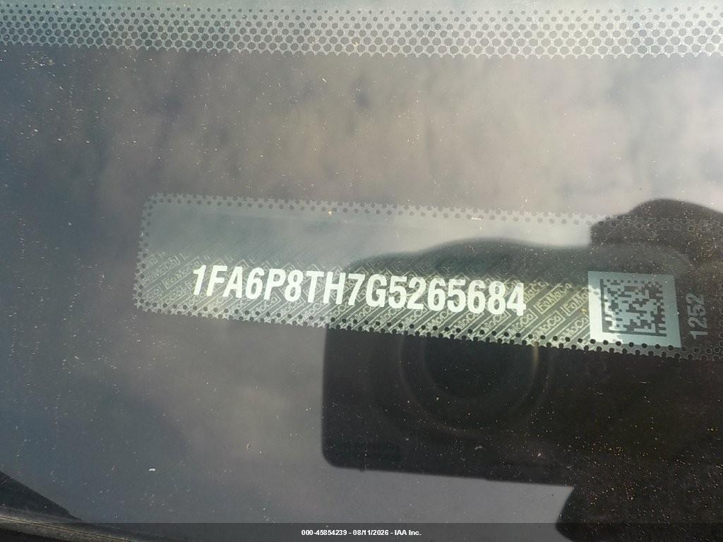 1FA6P8TH7G5265684 2016 FORD MUSTANG photo no. 9